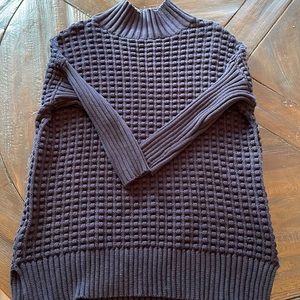 Lovely Navy French Connection Sweater 3/4 Sleeve